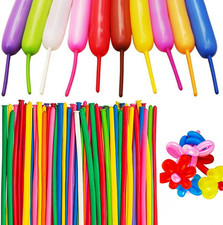 100Pcs 260 Multi Long Balloons for Animal Modeling, Premium Quality Latex Twisti