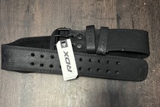 RDX Cowhide Leather Weight Lifting Belt for Men and Women - Black, Large Size