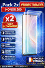 2x Verre Trempé Honor 200 Film Protection Écran 9H Anti-Choc Ultra resistant