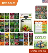 18,500+ Heirloom Seeds - 30 Vegetable, Herb & Fruit Varieties for Every Garden