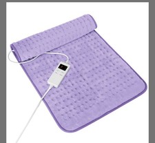 Heating Pad for Cramps Back/Neck/Shoulder Muscle Pain 6 Heat Settings Purple