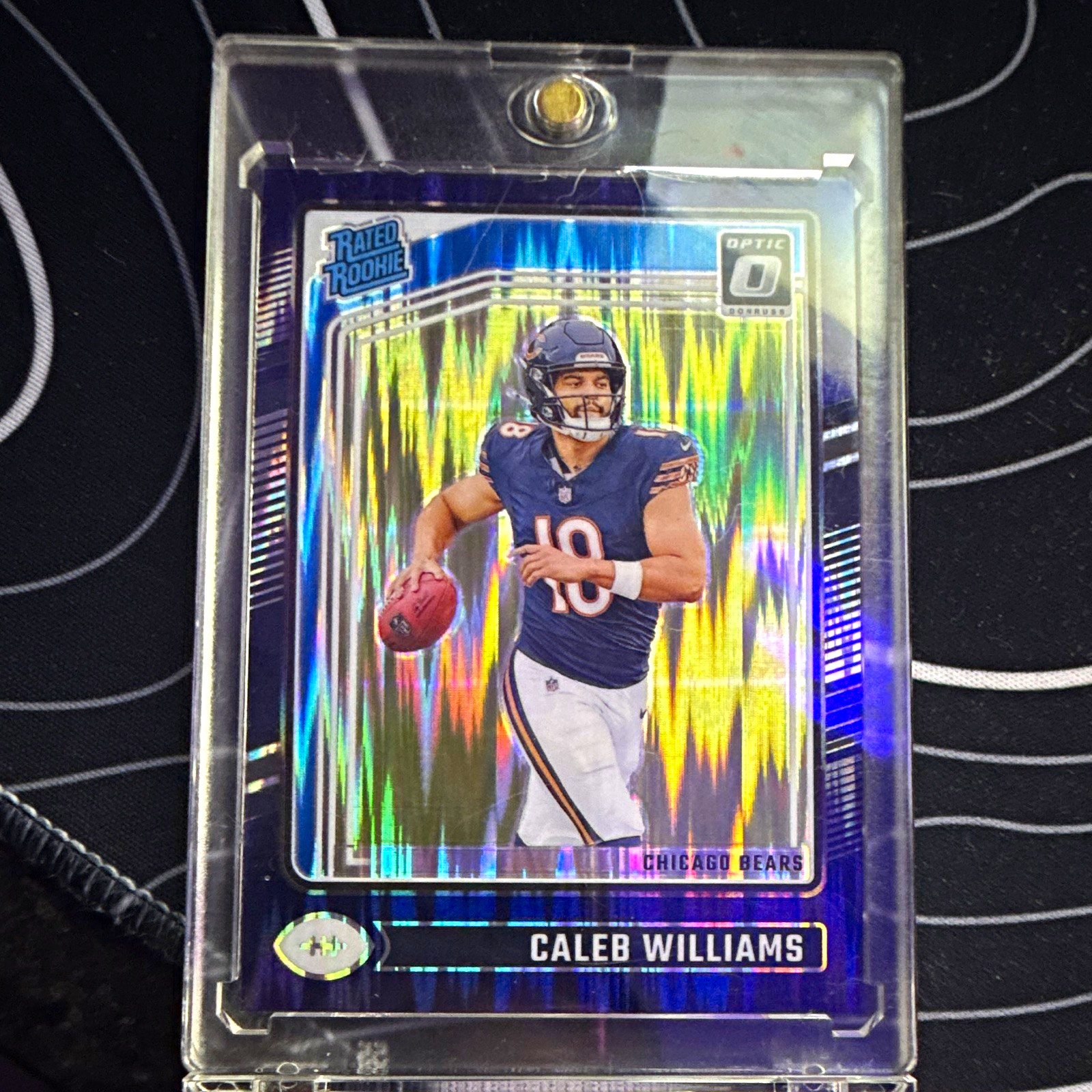 Panini Donruss Optic 2024 Rated Rookie Caleb Williams RC Purple Shock #201 Bears