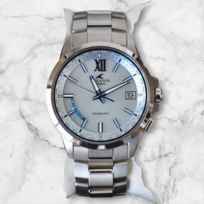 CASIO OCEANUS OCW-T150-2AJF Solar Radio Men's Watch Silver Blue Dial JDM