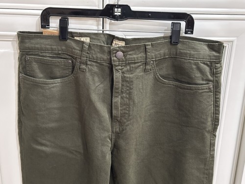J Crew Men's 770 Straight Fit Stretch Jeans Dark Wash Tag Size 38/32 Green - Picture 2 of 12