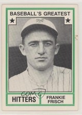 1982 Baseball's Greatest Hitters White Back Frankie Frisch (No MLB Logo) 09z5