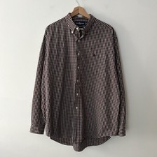Vintage 90s Polo Ralph Lauren Plaid Long Sleeve Button Up Oxford Shirt Mens XL