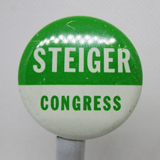 Steiger Wisconsin U.S. Congress cello pinback button pin 1 1/4 inch