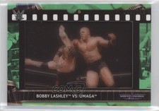 2021 Topps WWE WrestleMania XXVII Light Green 79/199 Bobby Lashley vs Umaga 0ce9