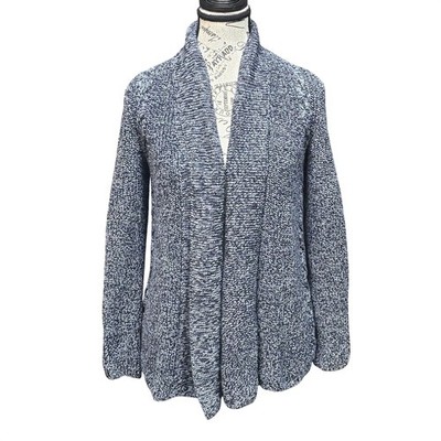 Talbots Knit Cardigan Womens Petite S Shaul Collar Crotchet Coastal Granny Prep