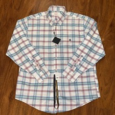 NEW Brooks Brothers Shirt Men's L Brookscool Non-Iron Multicolor Plaid USA