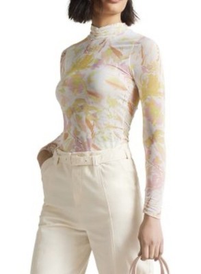 Ted Baker Danuta Printed Mesh Top - Size 0 NEW - $195