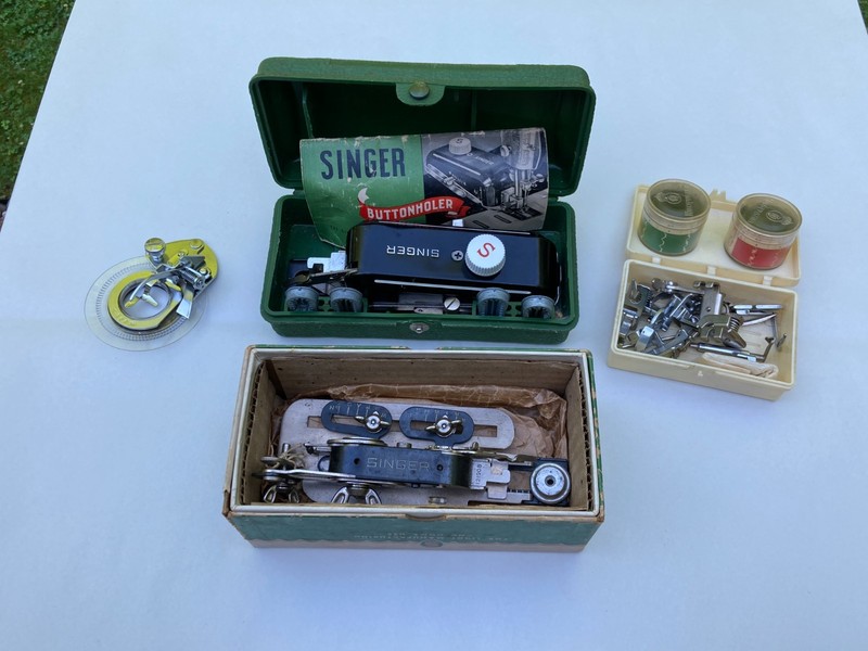 Vintage Lot Singer Buttonhole  Attachment Sewing Machine Parts Accessories USA