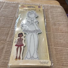 Julie Nutting Mixed Media Doll Stamp - "KEIRA" - NEW 910808