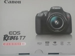 Canon EOS Rebel T7 DSLR Camera with EF-S 18-55mm IS II Lens - 2727C002
