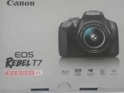 Canon EOS Rebel T7 DSLR Camera with EF-S 18-55mm IS II Lens - 2727C002