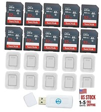 SanDisk Ultra 32GB SD SDHC UHS-I 100MB/s Class 10 SDSDUNR-032G (10 Pack)