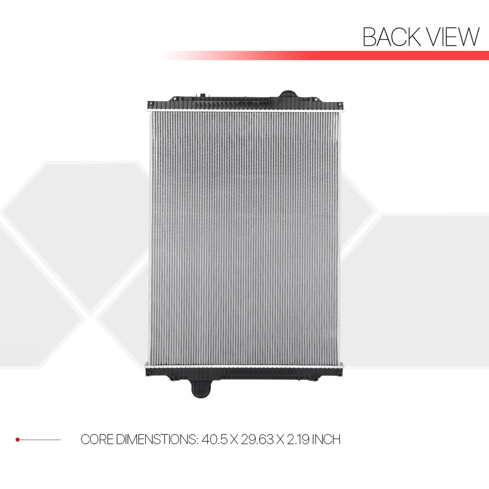 [2 filas] Radiador de enfriamiento de núcleo de aluminio estilo OE para 08-15 Kenworth W900/T660/T880 Foto 3 de 4