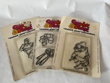 3 Makit  Bakit Vintage Stained Glass Lot In Packaging New Old Stock Craft Kit