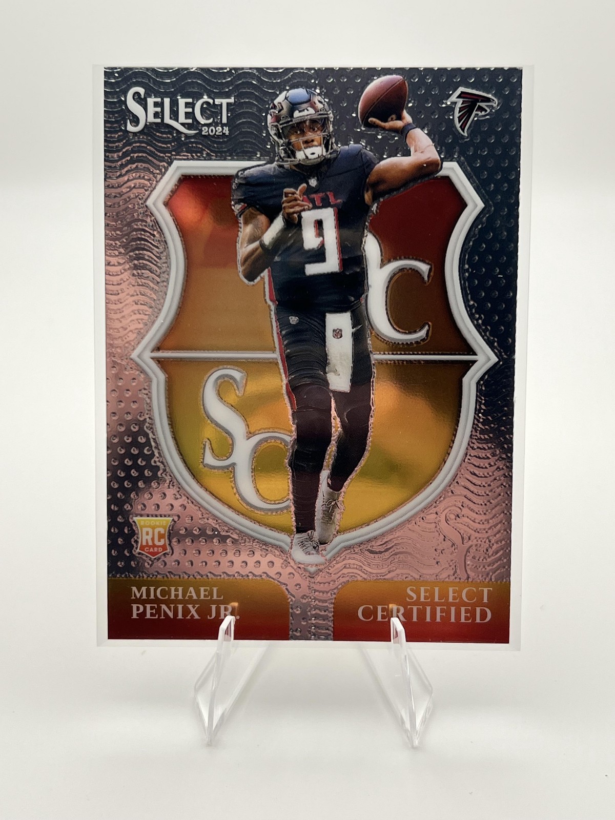 Michael Penix Jr. 2024 Panini Select #9 Select Certified Rookies Atlanta Falcons