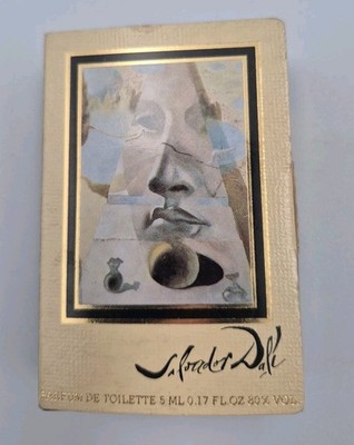 Salvador Dali Parfum  Perfume Mini 0.17 Fl Oz 5 mL VINTAGE BOX 1981, Lips & Nose