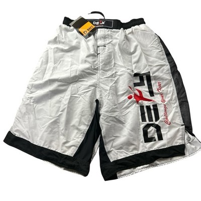 DEFY MMA Fight X-Treme Shorts XL Fight UFC Boxing Muay Thai Kick Boxing White