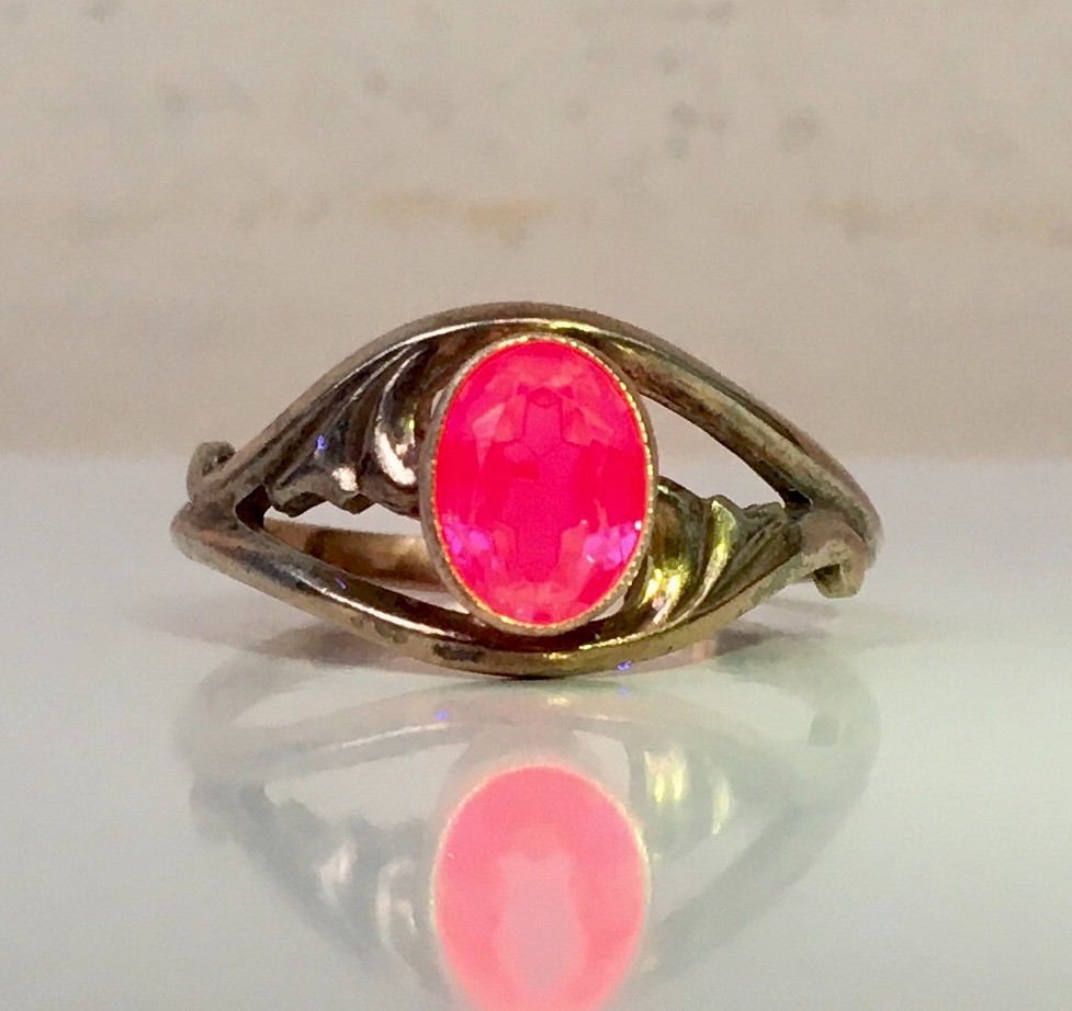 Ring № 77 Vintage Soviet Red Ruby Ring Silver Rin… - image 21