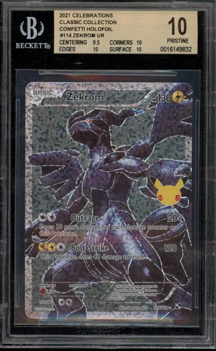 Pokemon Zekrom Celebrations Classic Coll. 114 BGS 10 Pristine