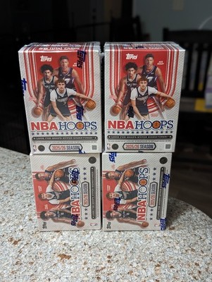 2025-26 TOPPS NBA HOOPS BASKETBALL VALUE/BLASTER BOX FACTORY SEALED LOT OF 4