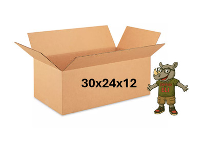 30'' x 24'' x 12'' CARDBOARD BOX - 200 lb - SINGLE BOX
