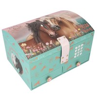 Depesche 13612 Miss Melody - Groot Juwelenkistje In Turquoise En Roze, Met Paard