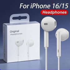 Headphones For Apple iPhone 16 15 Pro Max 14 13 12 11 USB-C