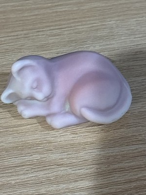 FENTON LOTUS MIST SLEEPING KITTEN CAT