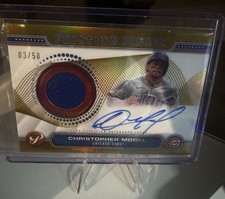 2024 Topps Pristine -Christoper Morel Pristine Pieces Gold Refractor /50 🔥 AUTO