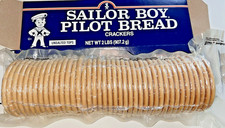 VACUUM SEALED! Sailor Boy Pilot Bread Crackers - 2 Lb Box (38-40 Crackers)