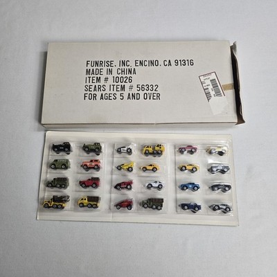 Vintage 80's Funrise Micro Minis Cars New Deadstock Sears Lot Of 24