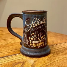 1989 August Schell Brewing Co New Ulm Minn Stein Sandhurst Stoneware