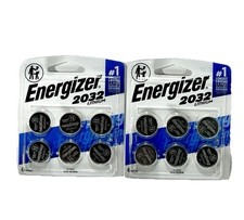 2-pack CR2032 Energizer Batteries 3V Lithium Coin Batteries 6 Count Each Pack