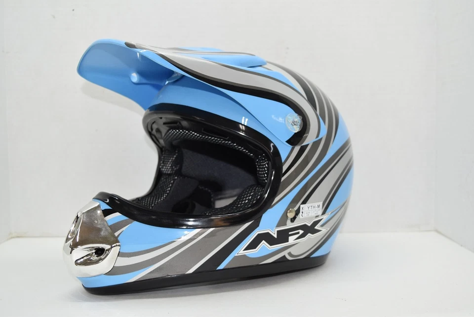 Casco de Motocross AFX FX-86Y Juvenil Medio Azul Niños Cara Completa Nuevo Con Etiquetas Foto 2 de 4