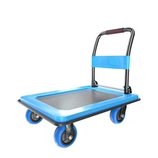 Heavy Duty Platform Truck, Push Cart Furniture Dolly with 1100Lbs Capacity an...