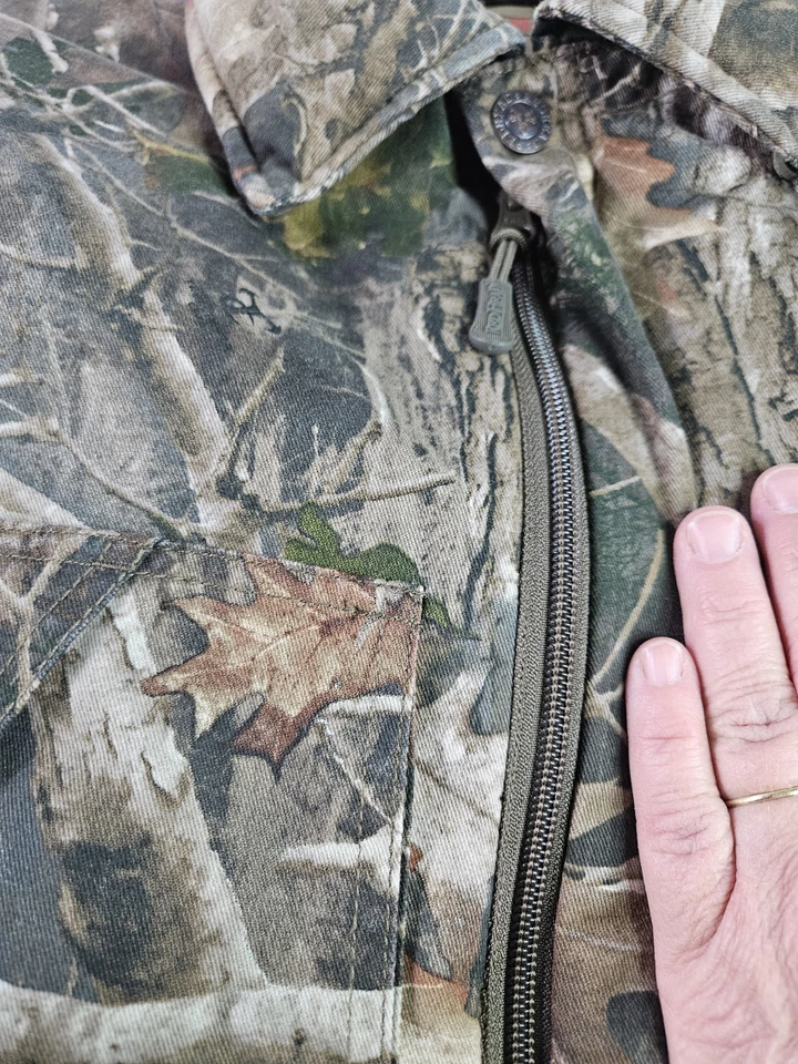 RedHead Camo Silent Hide Coverall Jumpsuit Men M Quilted Double Knee Hunting - Image 3 of 4