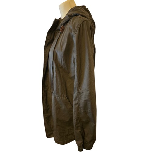 Bleecker & Broad Women's Olive Green Hooded Jacket, Size Large - Picture 8 of 8