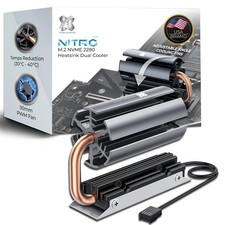 Titanium Micro Nitro Flex SSD M.2 2280 NVME Heatsink with Built-in 30mm PWM Fan