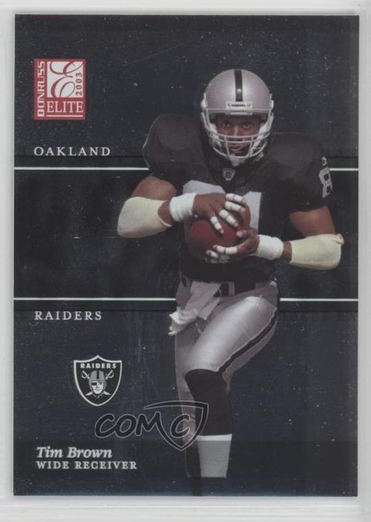 2003 Donruss Elite Tim Brown #39 HOF 7fj