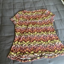 Womens M&S Marks and spencer Uk 12 stretch  T-shirt Top