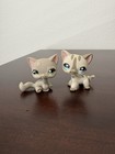 Littlest Pet Shop LPS Cuddliest Fuzzy Cat #467 & Grey Cat #468 — photo 1