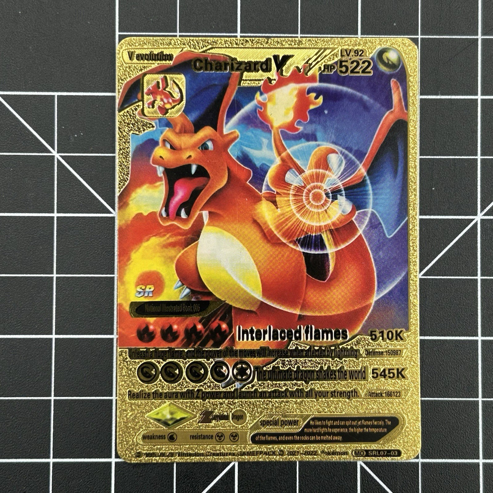 Pokémon Charizard VMAX SR Gold Foil Card SRL07-03 522 HP English Standard