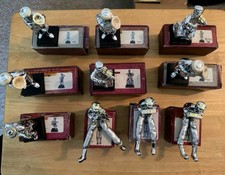 Set 10 Boxed Jerusalem/Judaica PolyResin Figurines Jewish Musicians ART Kleizmer