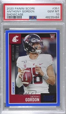 2020 Score Rookies Showcase 8/100 Anthony Gordon #351 Rookie RC 8d2
