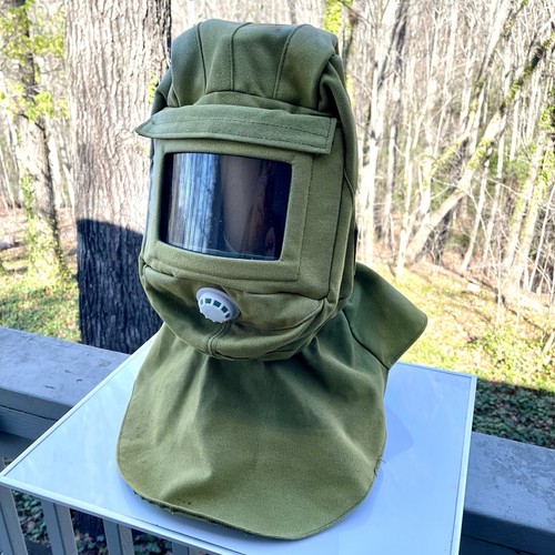 Media / Sand Blasting Hood Mask with Polycarbonate Lens Canvas *Gently Used*