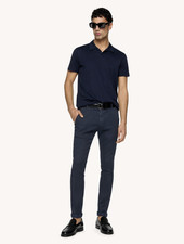 Dondup Men's Blue Tapered-leg trousers